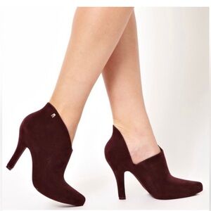 Purple Melissa heeled boots